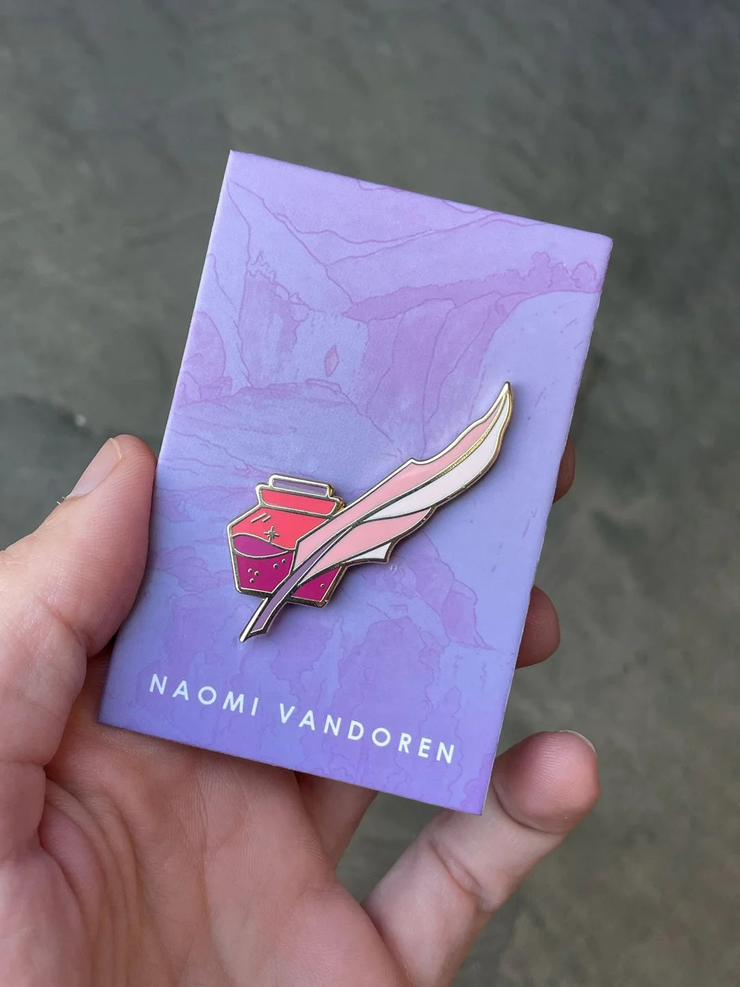 Quill and Ink - Enamel Pin