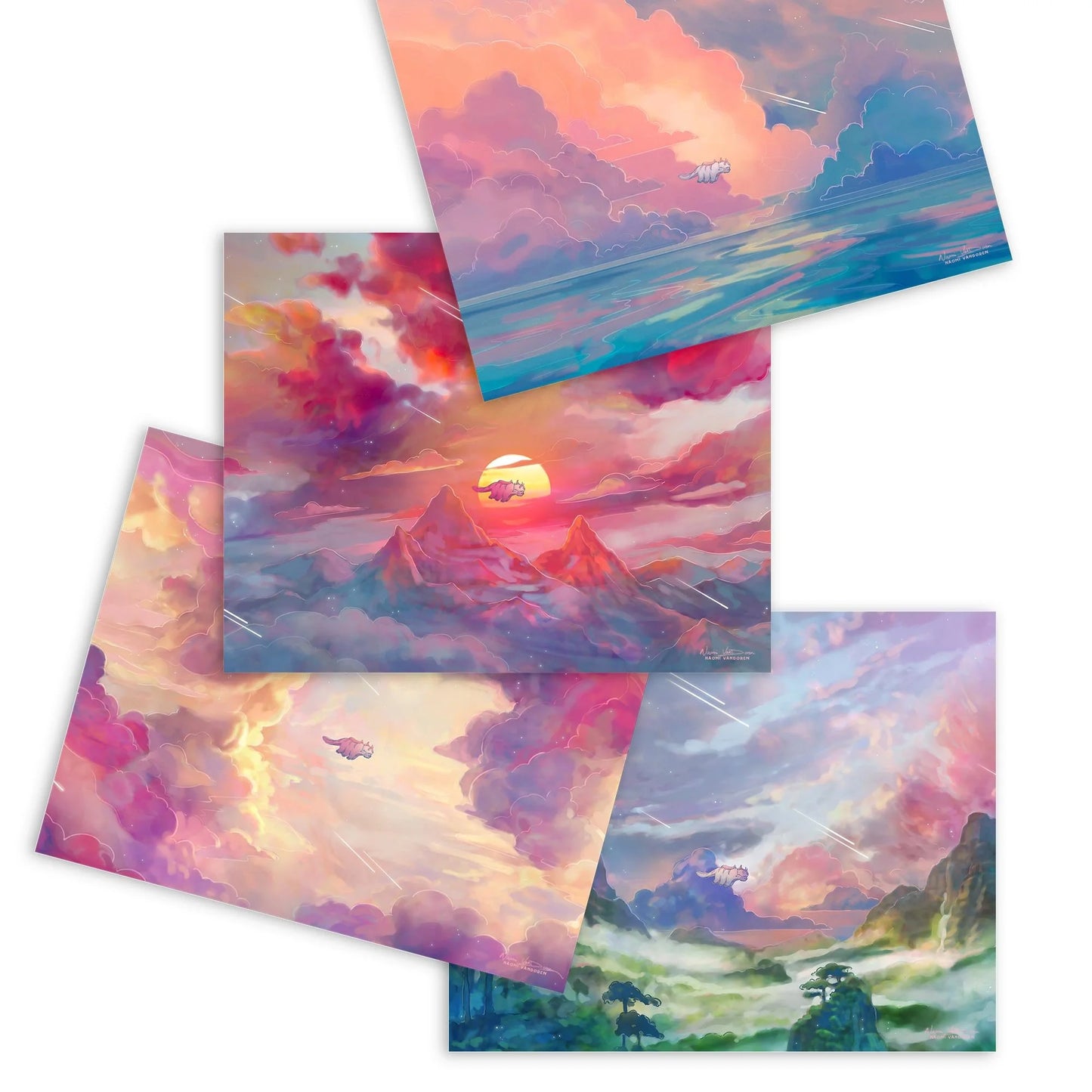 Elements Series: All 4 Kingdoms Set - Art Print