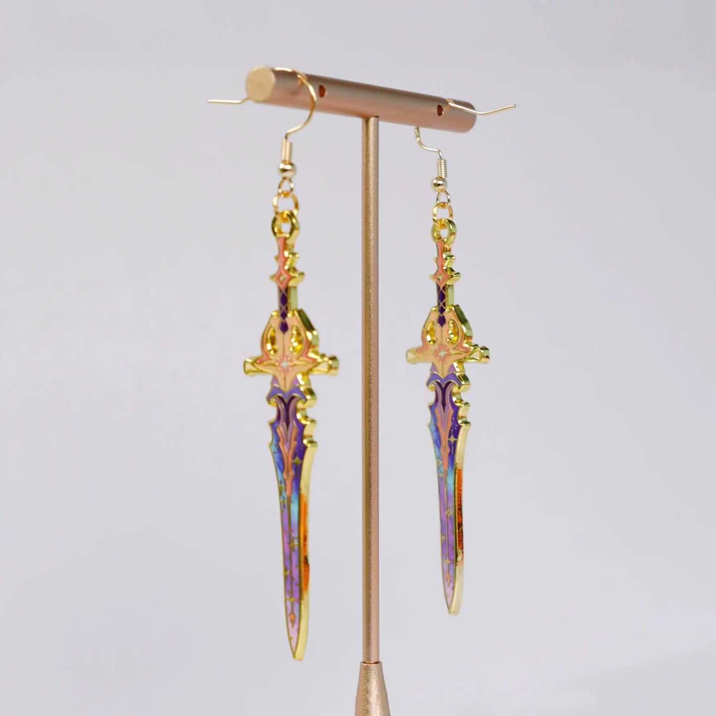 Celestial Armory - Celestial Sword Enamel Earrings