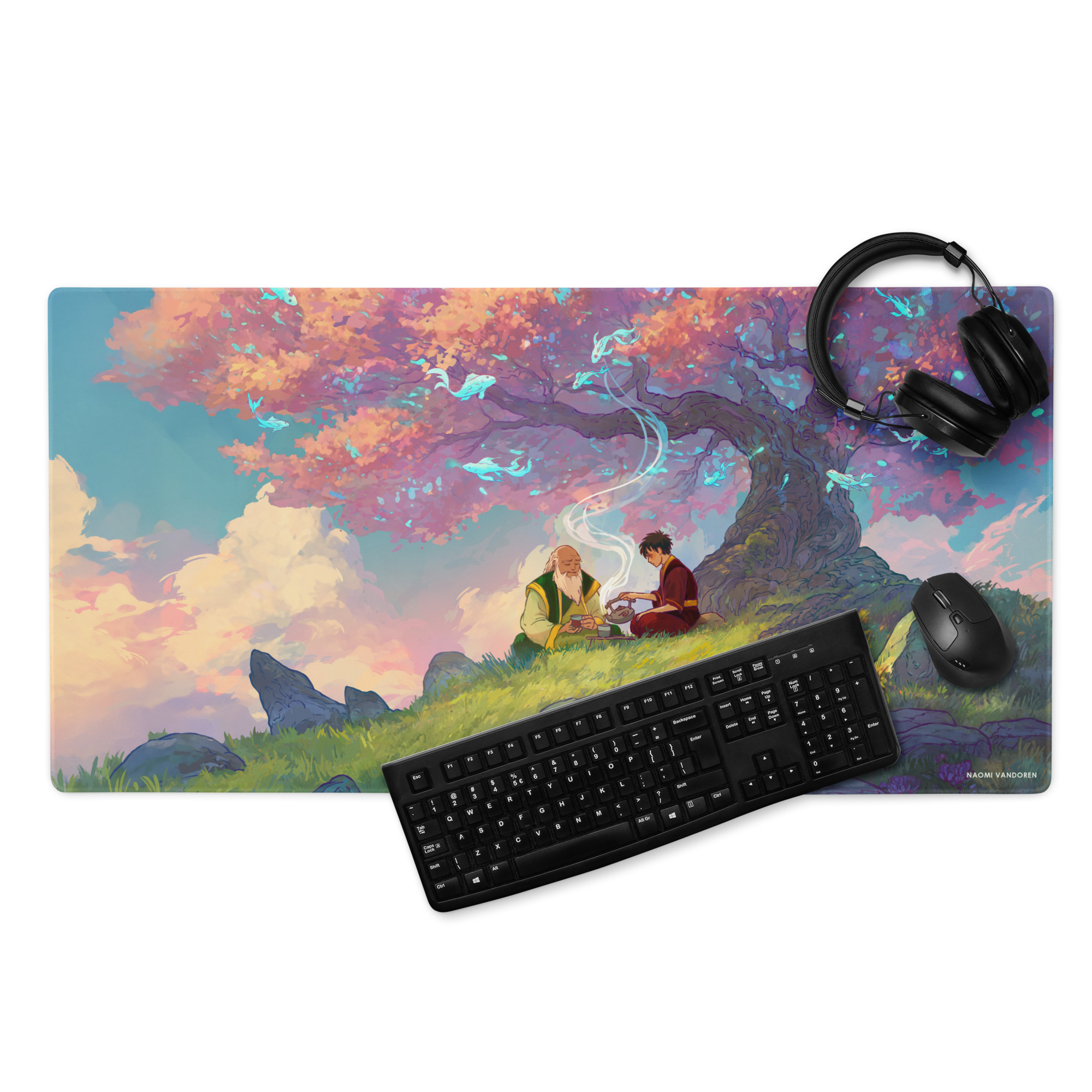 Tea in the Spirit World - Desk & Gaming Playmat