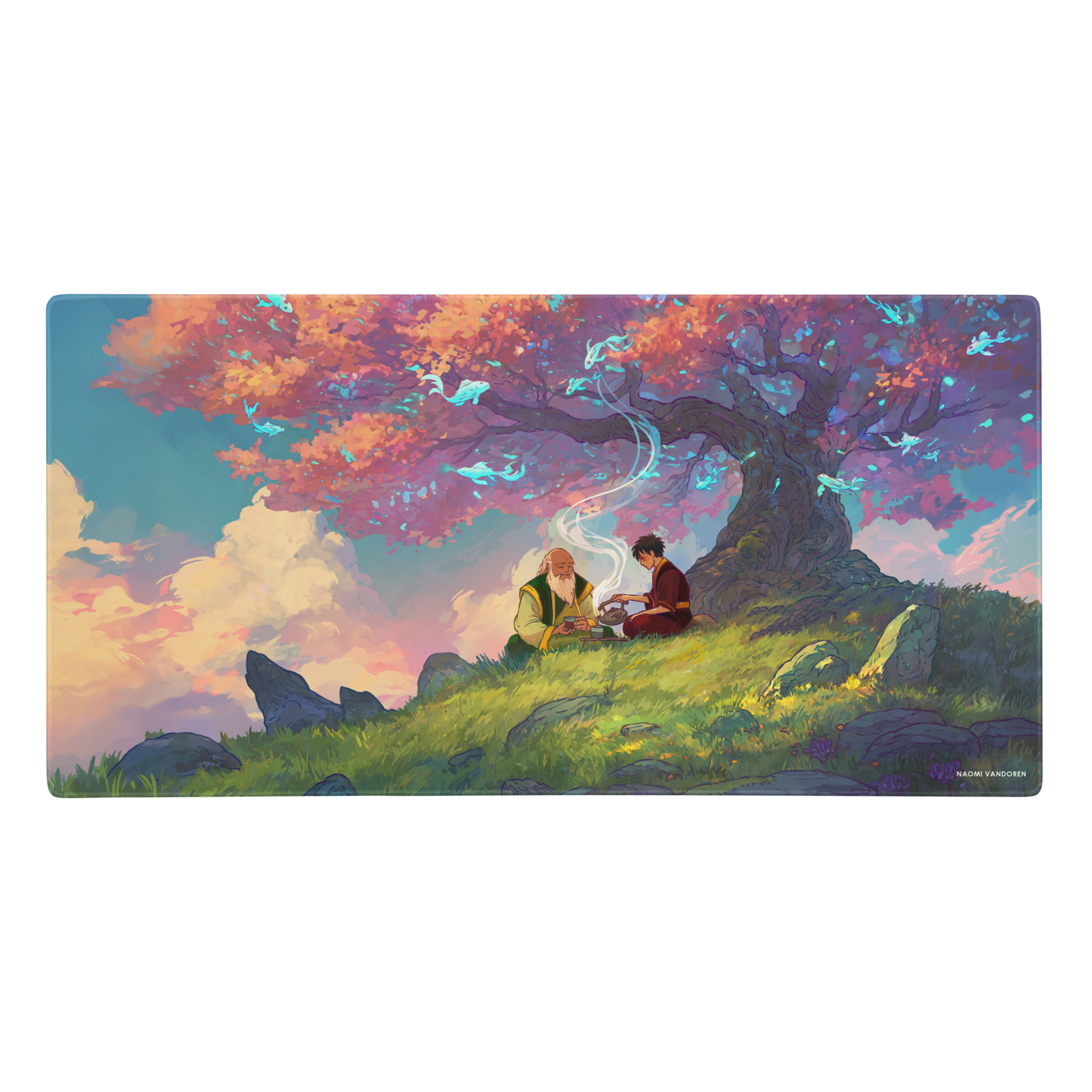 Tea in the Spirit World - Desk & Gaming Playmat