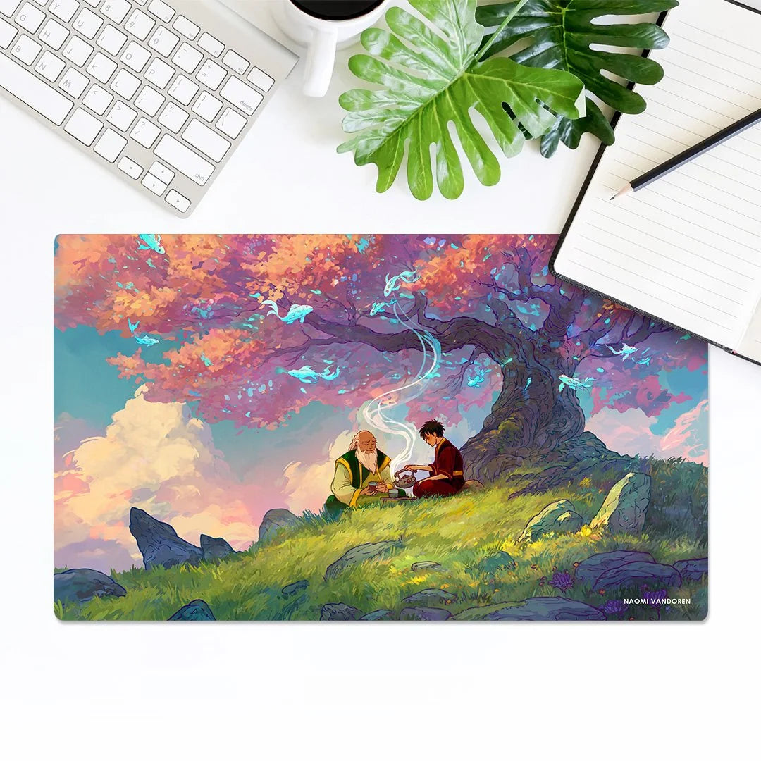 Tea in the Spirit World - Desk & Gaming Playmat