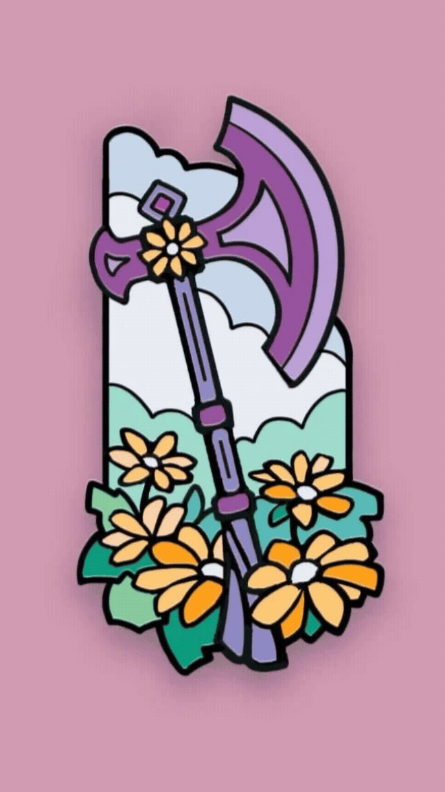 Limited Edition Floral Pins Complete Set